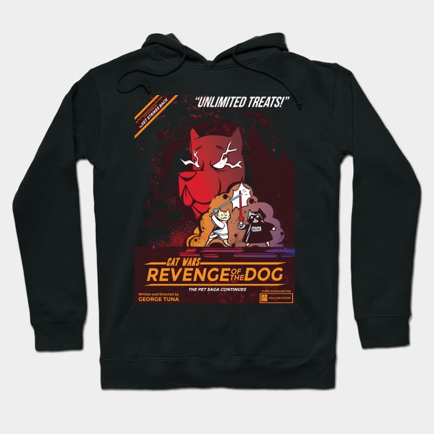 Cat War - Revenge of the Dog Hoodie by uncommontee